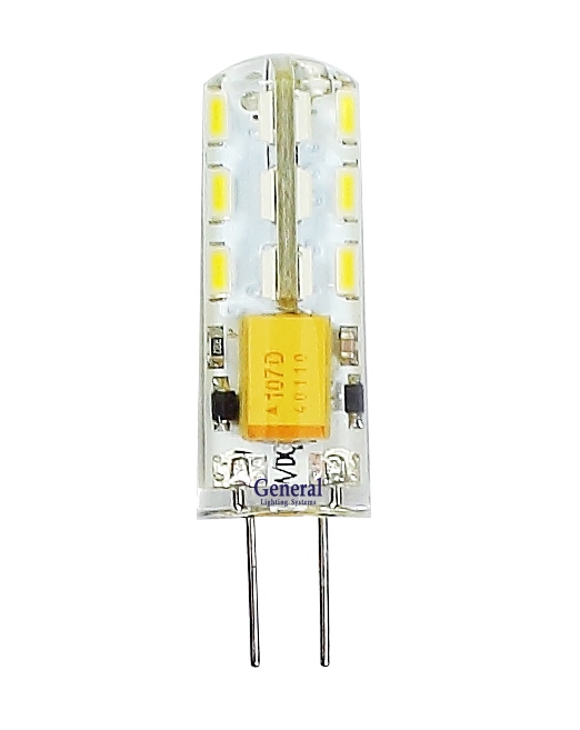 GENERAL LED Лампа  G4  3W 220V SMD 4500К (силикон)