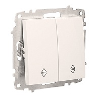 EL-BI  Zena/Vega механизм белый переключатель 2кл. проходной