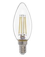 GENERAL FLP Лампа филамент прозрачный Свеча 7W 6500К Е14