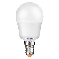 GENERAL LED Лампа  Шар  8W 4500K E14