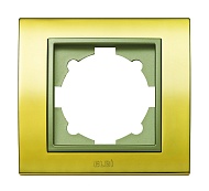 EL-BI  Zena Platin рамка золото/титановый контур 1 постовая