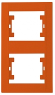 MAKEL Defne оранжевая рамка 2-х постовая вертикальная