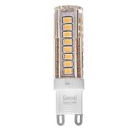 GENERAL LED Лампа  G9  7W 220V 4500К (пластик прозрачный)
