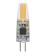 GENERAL LED Лампа  G4  3W 12V COB 4500K (силикон)