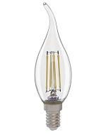 GENERAL FLP Лампа филамент прозрачный Свеча на ветру 15W 6500К Е14