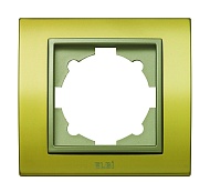EL-BI  Zena Platin рамка матовое золото/титановый контур 1 постовая
