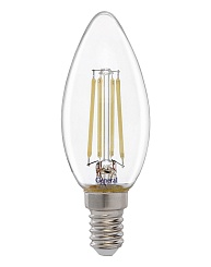 GENERAL FLP Лампа филамент прозрачный Свеча 7W 4500К Е14