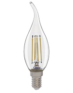 GENERAL FLP Лампа филамент прозрачный Свеча на ветру 10W 4500К Е14
