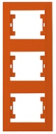 MAKEL Defne оранжева  рамка 3-х постовая вертикальная