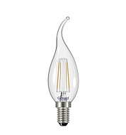 GENERAL FLP Лампа филамент прозрачный Свеча на ветру 8W 4500К Е14